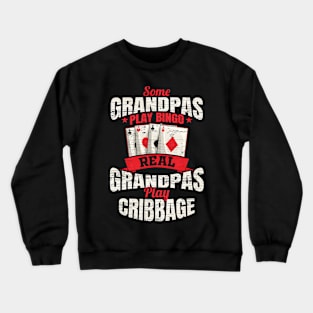 Cribbage Grandpa Cribbage Grandfather Crewneck Sweatshirt